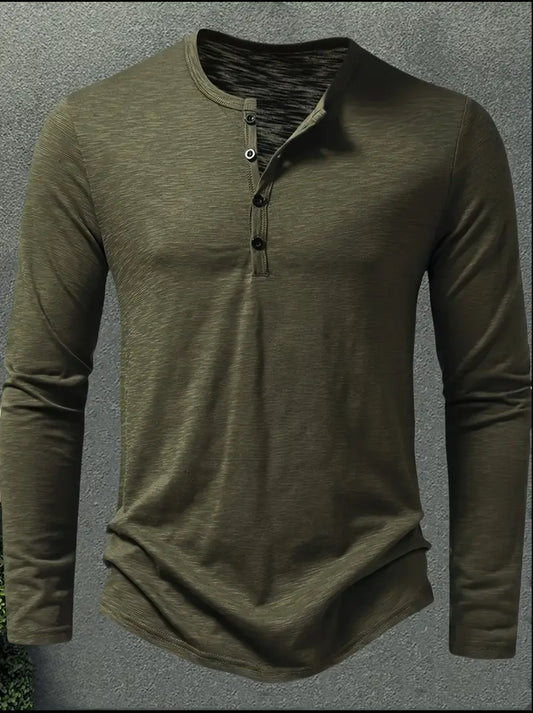 Dexter-Inspired Iconic Thermal Henley